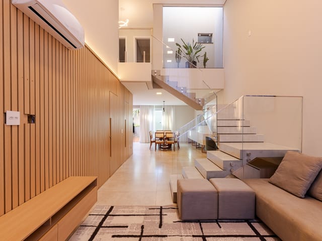 Foto do Casa - Sobrado porteira fechada no condomínio Bella Vittá com 3 Suítes, gourmet e piscina , Londrina, PR | Imobiliária GEUM