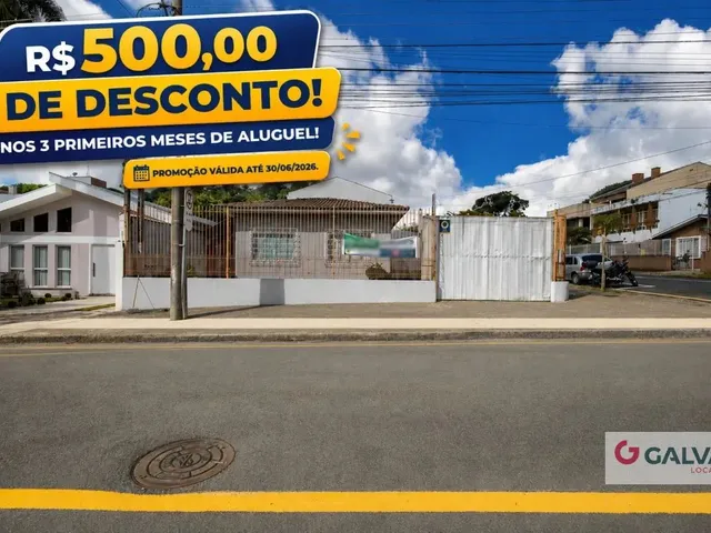 Casa 3 quartos e 2 banheiros, para alugar, no bairro Santa Quitéria em Curitiba