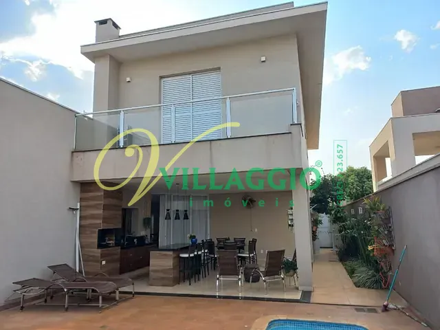 Casa com 410m² 4 quartos e 5 banheiros, à venda, no bairro Parque Residencial Buona Vita em São José do Rio Preto
