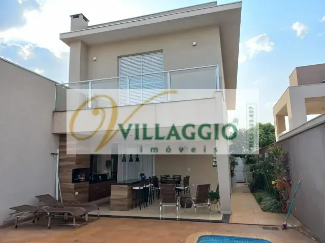 Casa com 410m² 4 quartos e 5 banheiros, à venda, no bairro Parque Residencial Buona Vita em São José do Rio Preto