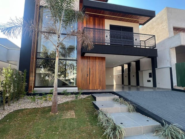 Foto do Casa - Sobrado com 4 Suítes sendo 1 suíte no piso térreo - Gourmet e  Piscina no Tauá Araçari | Imobiliária GEUM