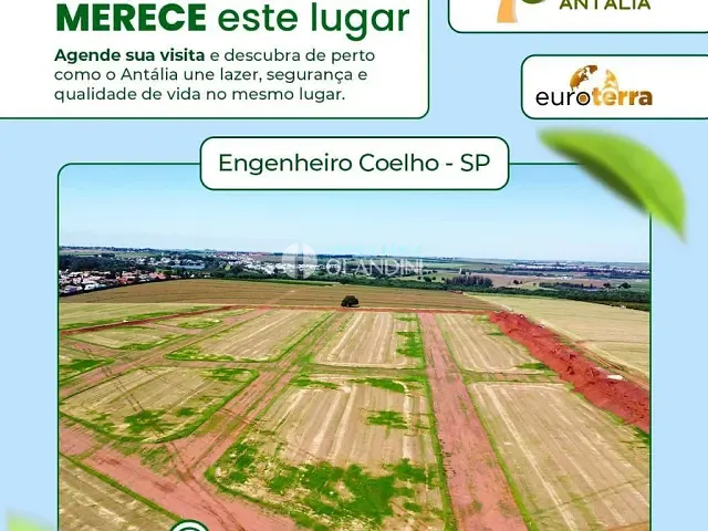 Terreno com 250m², à venda, no bairro Jardim Amália em Engenheiro Coelho