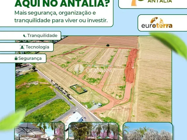 Terreno com 250m², à venda, no bairro Jardim Amália em Engenheiro Coelho
