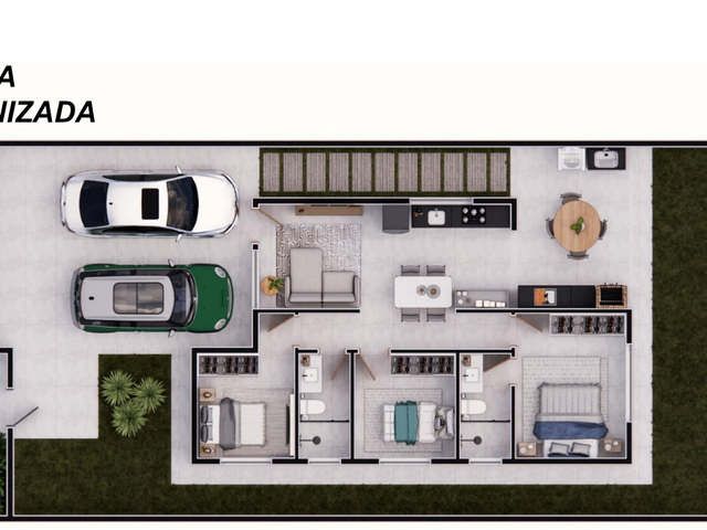 Casa 3 quartos e 2 banheiros, à venda, no bairro Bom Pastor em Santana do Paraíso