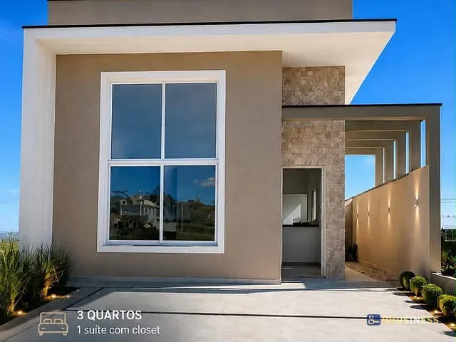 Casa com 175m² 3 quartos e 3 banheiros, à venda, no bairro Parque do Agreste em Vargem Grande Paulista