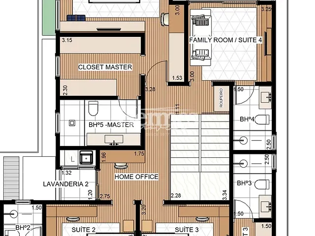 Casa com 330m² 5 quartos e 6 banheiros, à venda, no bairro Parque Brasil 500 em Paulínia