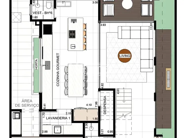 Casa com 330m² 5 quartos e 6 banheiros, à venda, no bairro Parque Brasil 500 em Paulínia