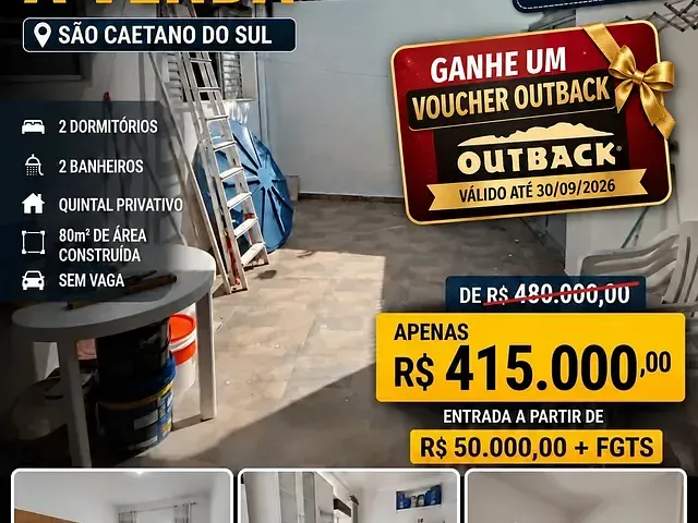 Casa 2 quartos e 2 banheiros, à venda, no bairro Nova Gerty em São Caetano do Sul