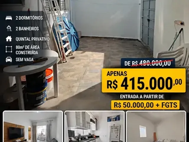 Casa 2 quartos e 1 banheiro, à venda, no bairro Nova Gerty em São Caetano do Sul