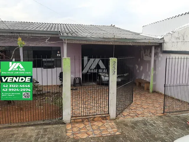 Casa 3 quartos e 1 banheiro, à venda, no bairro Vila Bela em Guarapuava