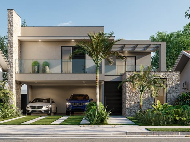 Foto do Casa - Casa à venda, de alto padrão no Alphaville Dom Pedro 3 em Campinas, com 4 suítes, piscina e Varanda Gourmet | Hermes Imóveis