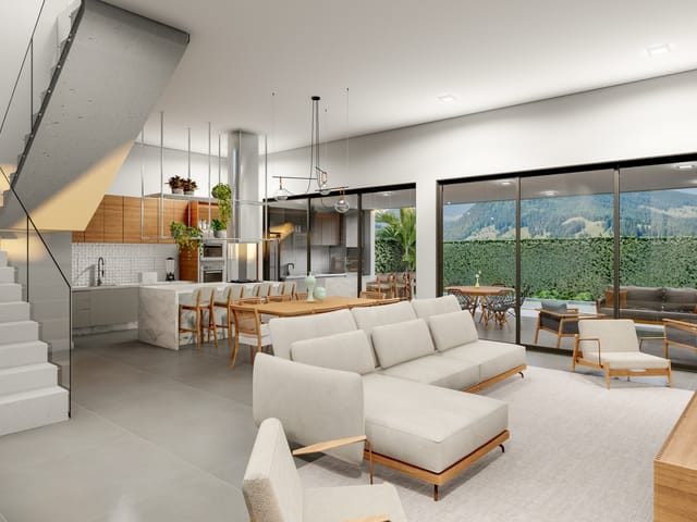Foto do Casa - Casa à venda, de alto padrão no Alphaville Dom Pedro 3 em Campinas, com 4 suítes, piscina e Varanda Gourmet | Hermes Imóveis