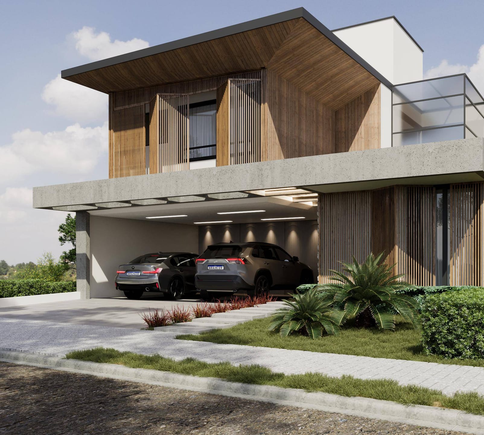 Design contemporâneo no Santorini Residential Club