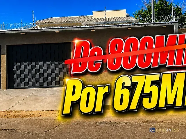Casa com 284m² 3 quartos e 2 banheiros, à venda, no bairro Jardim America em Porto Nacional