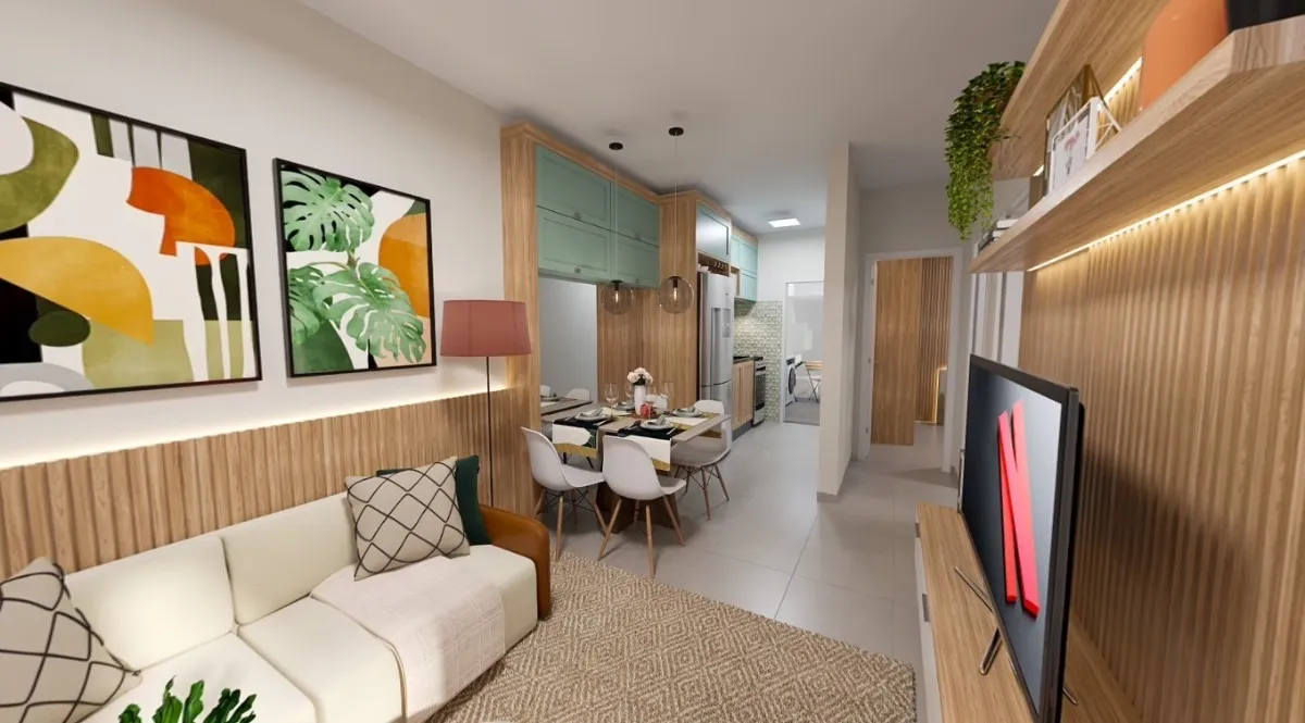 Casa em condomínio para venda com 2 quartos, 49m²
