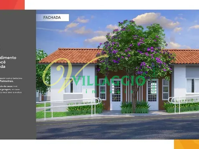 Casa com 80m² 2 quartos e 1 banheiro, à venda, no bairro Jardim das Palmeiras em Bady Bassitt