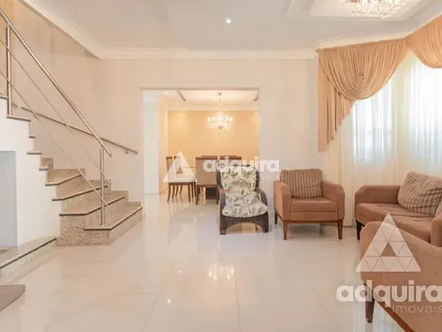 Sobrado com 462m² 4 quartos e 5 banheiros, à venda, no bairro Estrela em Ponta Grossa