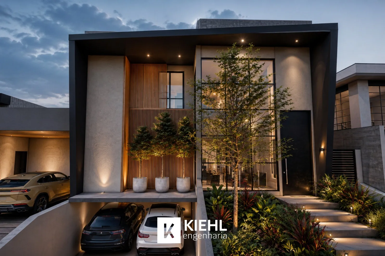 Perspectiva do Casa - Casa em Construção com 343m² à Venda, Condominio La Dolce Vita, Paulínia, SP | Hermes Imóveis