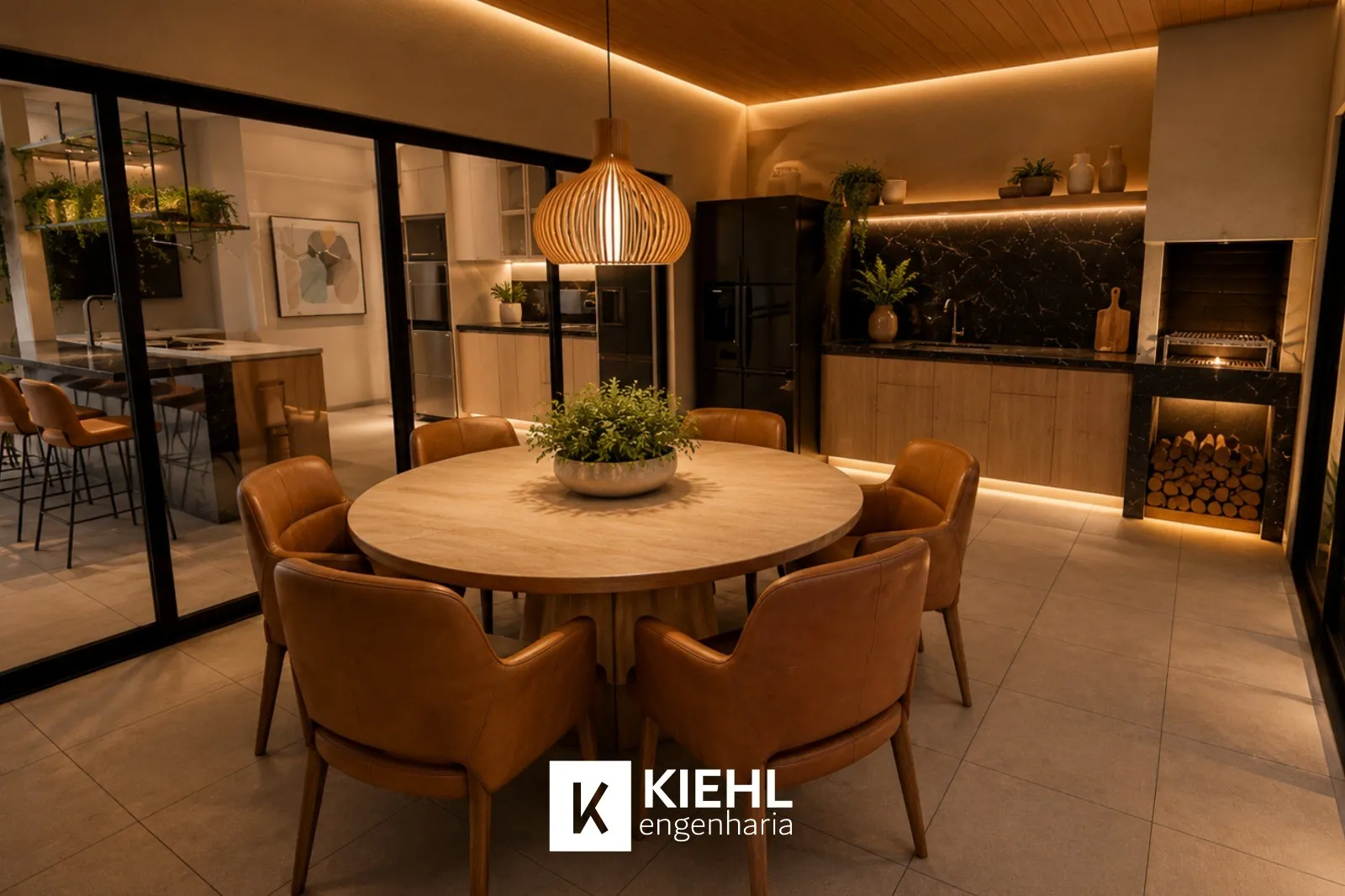 Perspectiva do Casa - Casa em Construção com 343m² à Venda, Condominio La Dolce Vita, Paulínia, SP | Hermes Imóveis