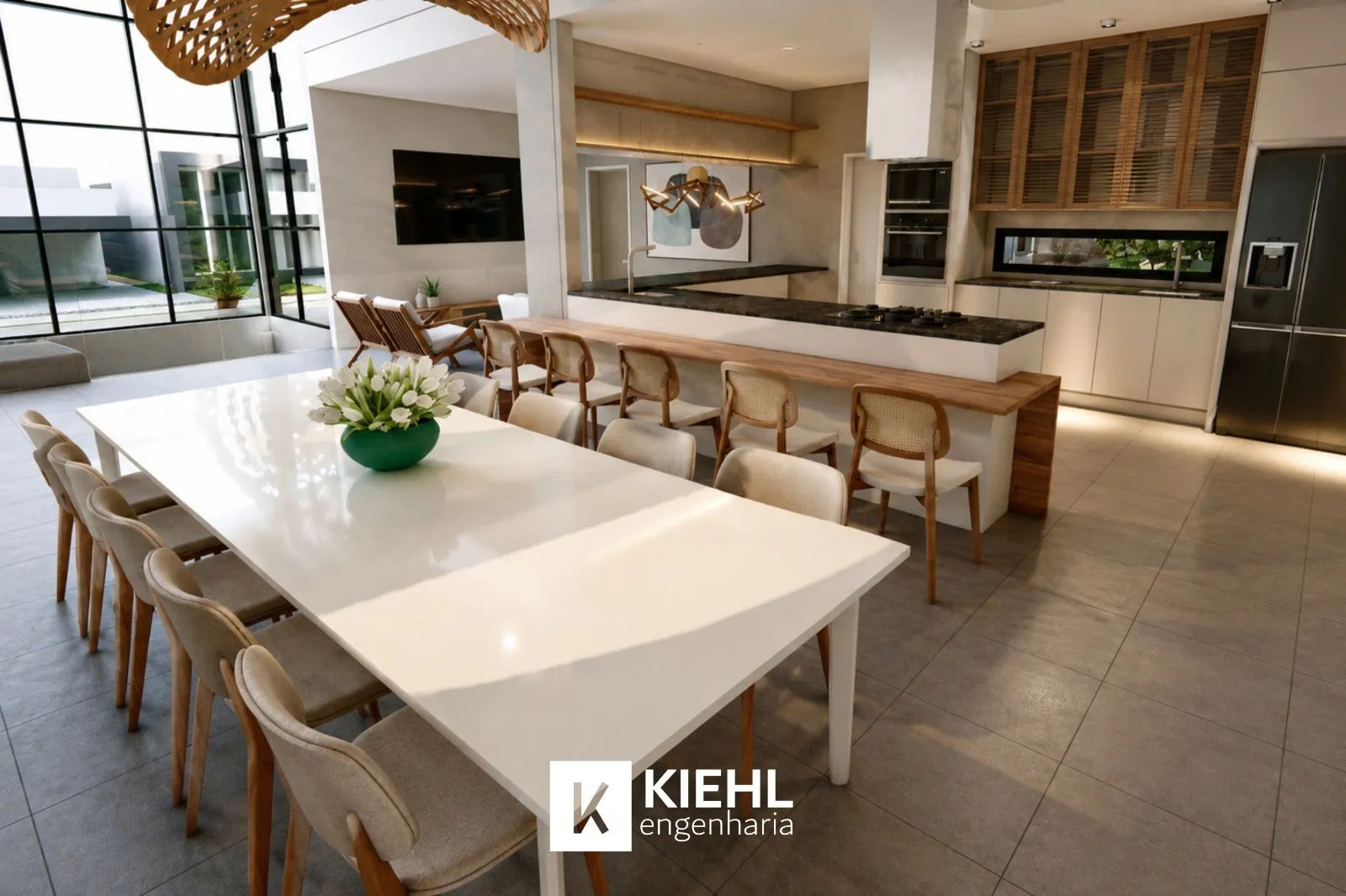 Perspectiva do Casa - Casa em Construção com 343m² à Venda, Condominio La Dolce Vita, Paulínia, SP | Hermes Imóveis