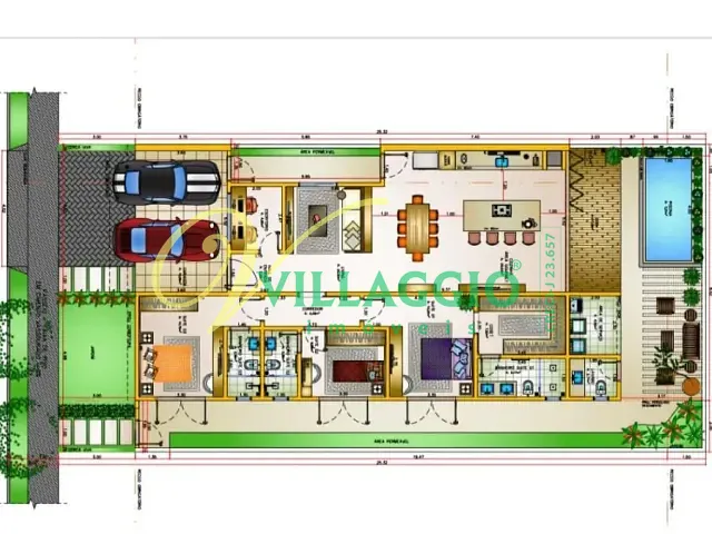 Casa com 300m² 3 quartos e 4 banheiros, à venda, no bairro Quinta do Lago II - Lac Leman em São José do Rio Preto