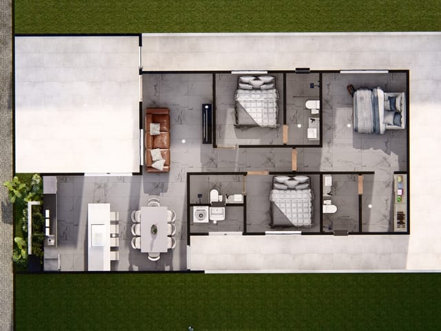 Casa com 200m² 3 quartos e 3 banheiros, à venda, no bairro Monte Castelo em Campo Grande