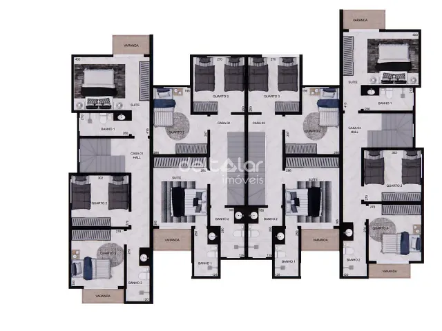 Casa com 192m² 3 quartos e 3 banheiros, à venda, no bairro Trevo em Belo Horizonte