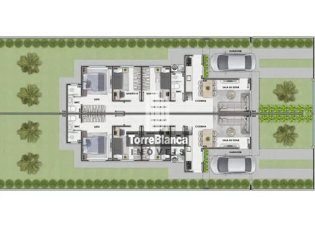 Casa com 210m² 3 quartos e 2 banheiros, à venda, no bairro Cará-cará em Ponta Grossa