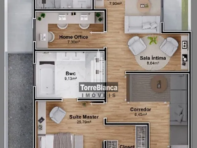 Casa 3 quartos e 4 banheiros, à venda, no bairro Oficinas em Ponta Grossa