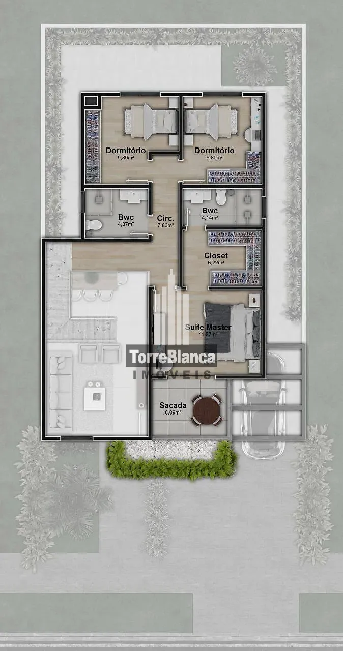 Casa, 3 quartos, 165 m² - Foto 6
