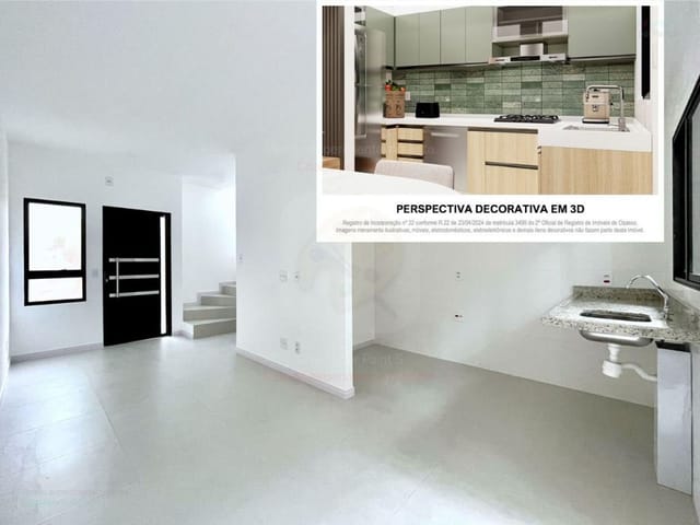 Casa com 60m² 2 quartos e 2 banheiros, à venda, no bairro Ayrosa em Osasco