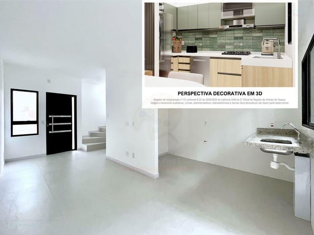 Casa com 60m² 2 quartos e 2 banheiros, à venda, no bairro Ayrosa em Osasco