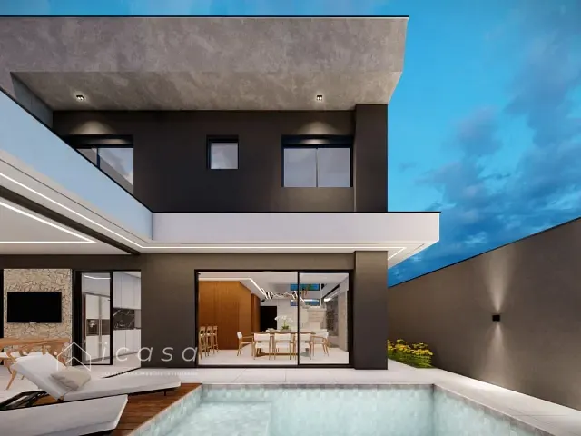 Casa com 250m² 3 quartos e 4 banheiros, à venda, no bairro Recanto dos Eucaliptos em São José dos Campos