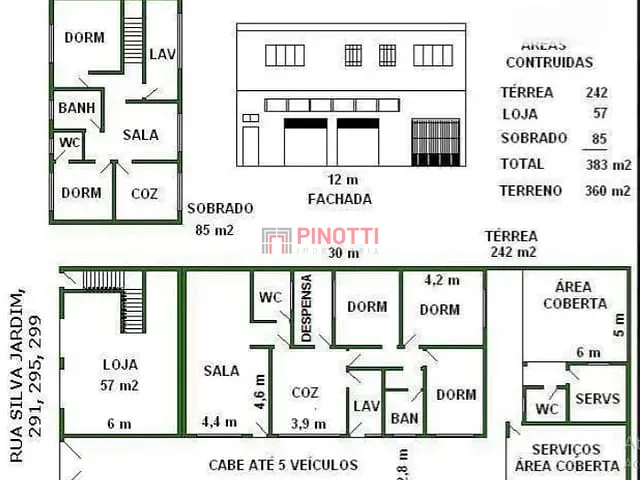 Casa 3 quartos e 3 banheiros, à venda, no bairro Centro em São Bernardo do Campo