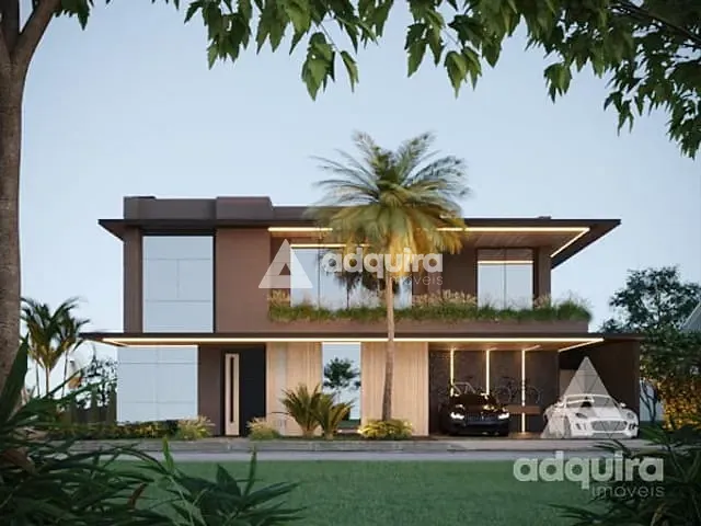 Casa com 370m² 4 quartos e 6 banheiros, à venda, no bairro Jardim Carvalho em Ponta Grossa