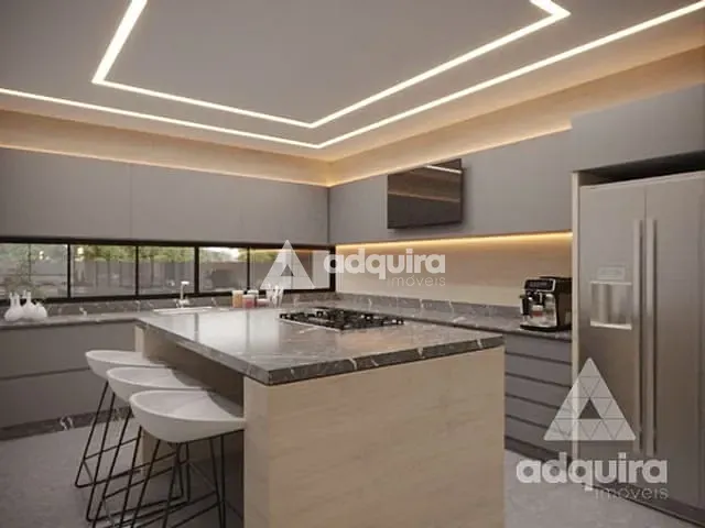 Casa com 370m² 4 quartos e 6 banheiros, à venda, no bairro Jardim Carvalho em Ponta Grossa
