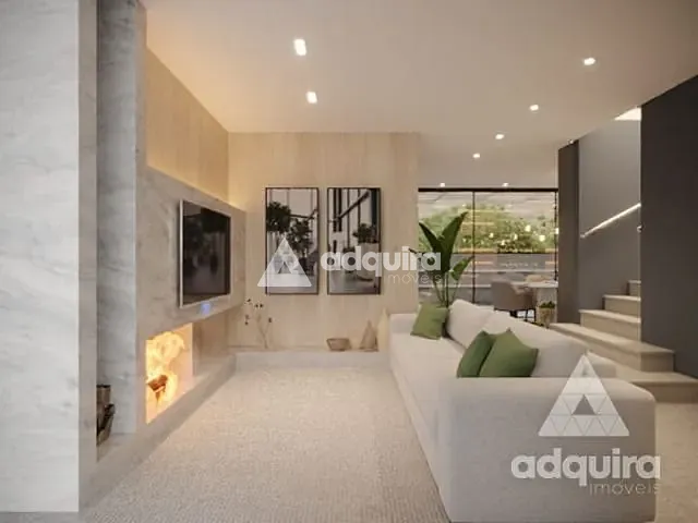 Casa com 370m² 4 quartos e 6 banheiros, à venda, no bairro Jardim Carvalho em Ponta Grossa
