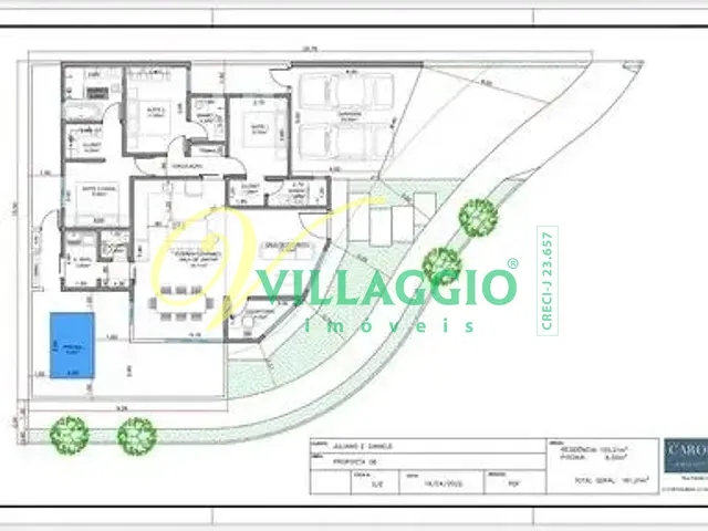 Casa com 285m² 3 quartos e 3 banheiros, à venda, no bairro Residencial Maria Júlia em São José do Rio Preto