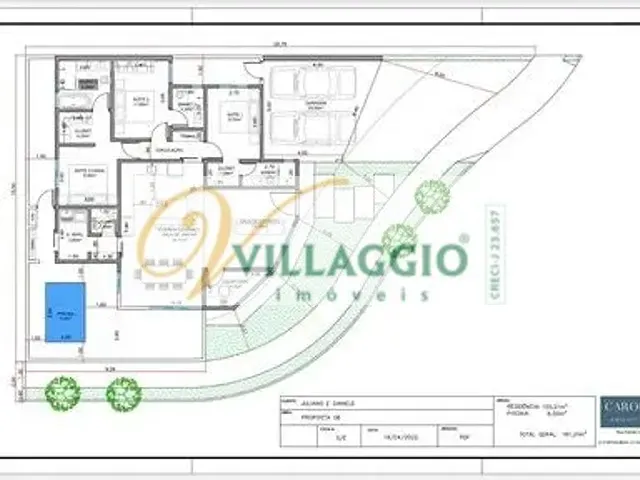 Casa com 285m² 3 quartos e 3 banheiros, à venda, no bairro Residencial Maria Júlia em São José do Rio Preto