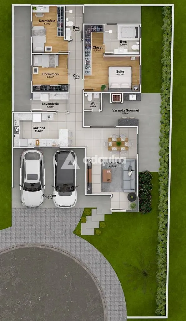 Casa, 3 quartos, 135 m² - Foto 21