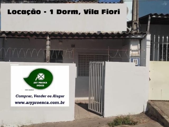 Foto do Casa - Casa com 1 dormitório para alugar, 60 m² por R$ 1.008,00 - Vila Fiori - Sorocaba/SP | Ary Proenca Negócios Imobiliários Ltda