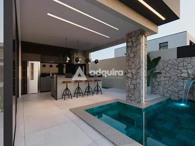 Casa com 274m² 4 quartos e 5 banheiros, à venda, no bairro Uvaranas em Ponta Grossa