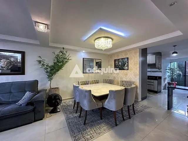 Casa com 220m² 3 quartos e 4 banheiros, à venda, no bairro Contorno em Ponta Grossa