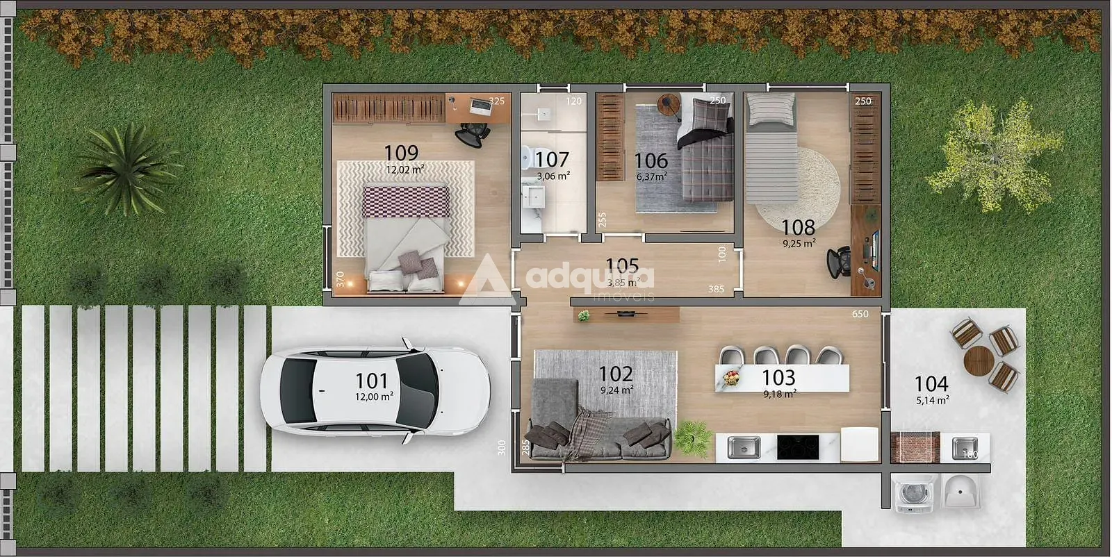 Casa, 3 quartos, 70 m² - Foto 6