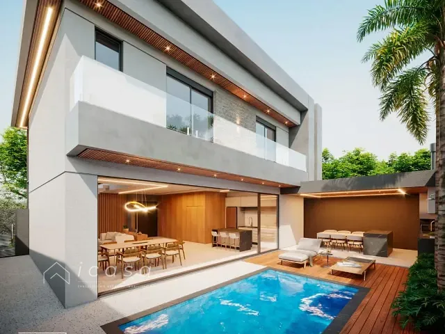 Casa com 280m² 3 quartos e 5 banheiros, à venda, no bairro Recanto dos Eucaliptos em São José dos Campos