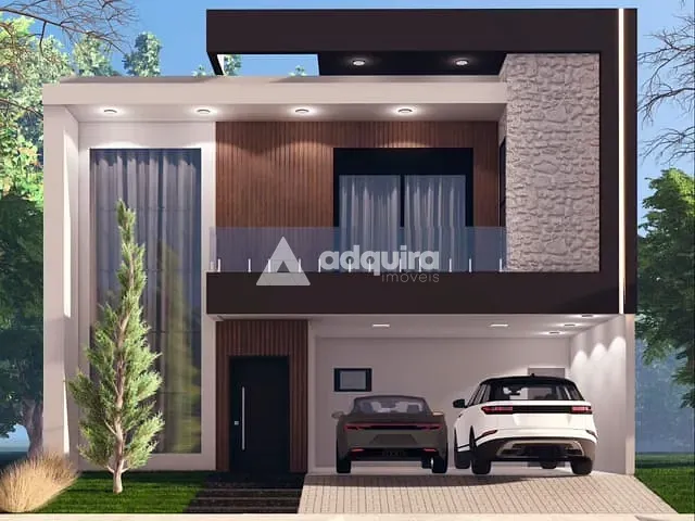 Casa com 200m² 3 quartos e 4 banheiros, à venda, no bairro Contorno em Ponta Grossa