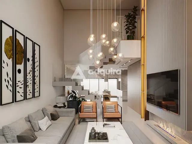 Casa com 200m² 3 quartos e 4 banheiros, à venda, no bairro Contorno em Ponta Grossa