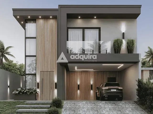 Casa com 200m² 3 quartos e 3 banheiros, à venda, no bairro Contorno em Ponta Grossa