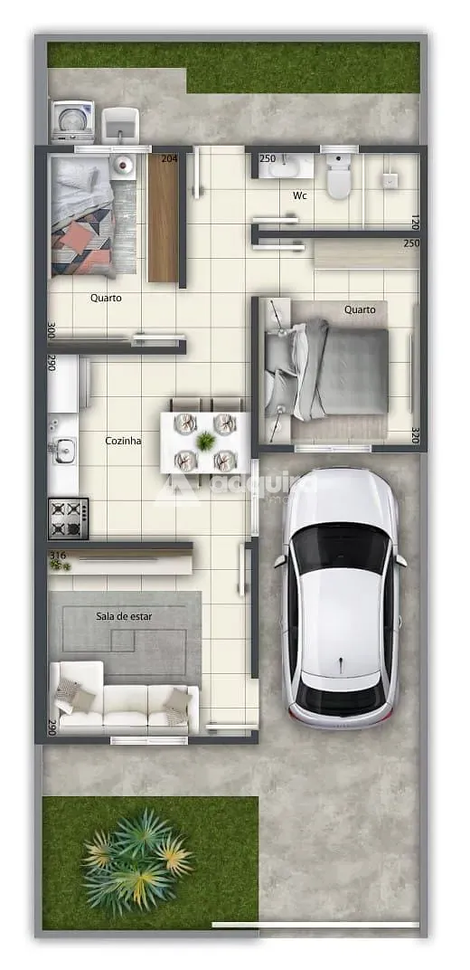 Casa, 2 quartos, 41 m² - Foto 8