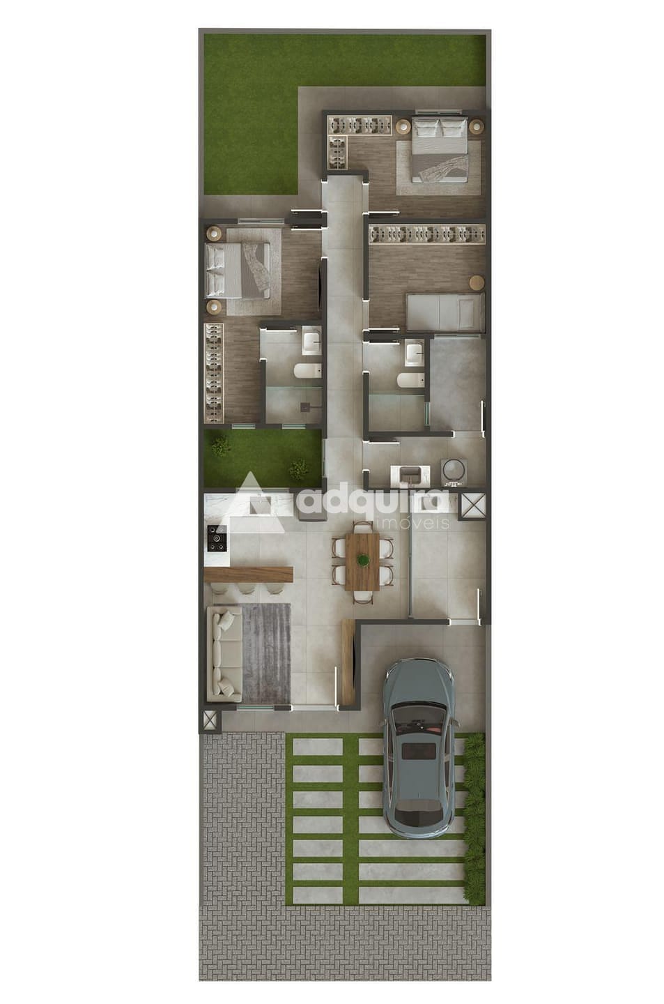 Casa, 3 quartos, 105 m² - Foto 3